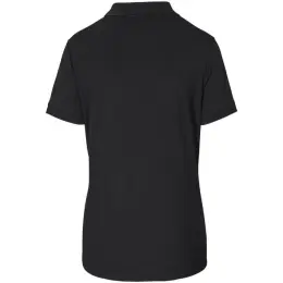 Ladies Okiyo Shizen Eco Golf Shirt Black Back
